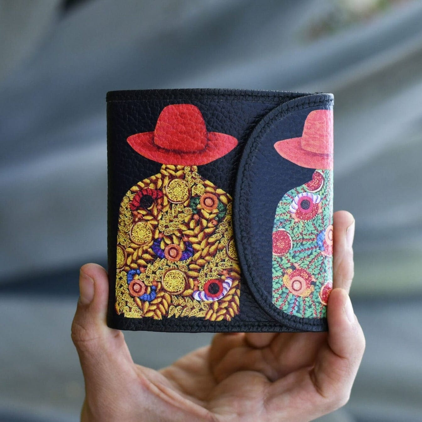 Hermanas Leather Art Wallet Wallet Mother Sierra 