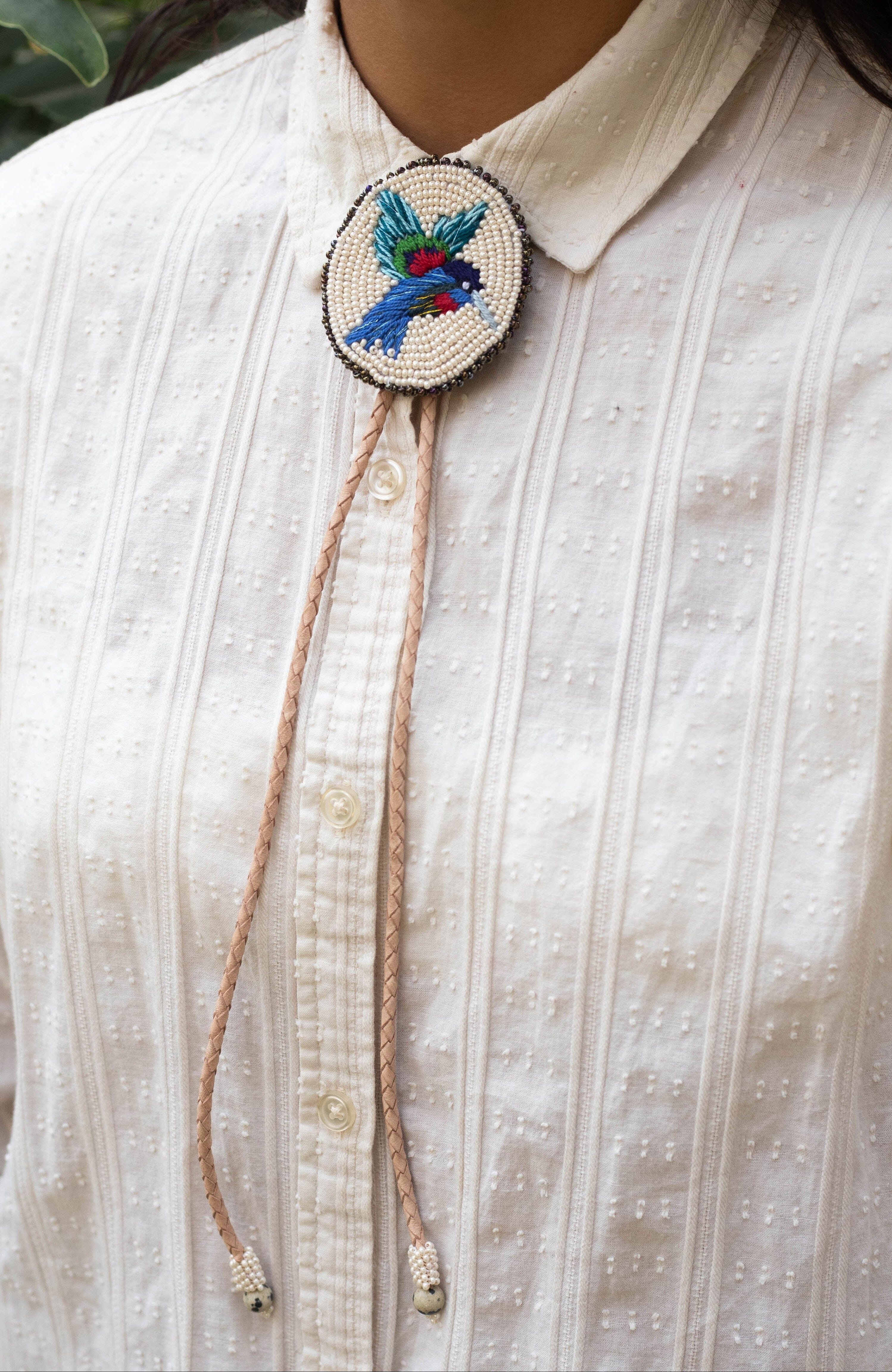 Hope Bolo Tie Necktie Mother Sierra Beige 
