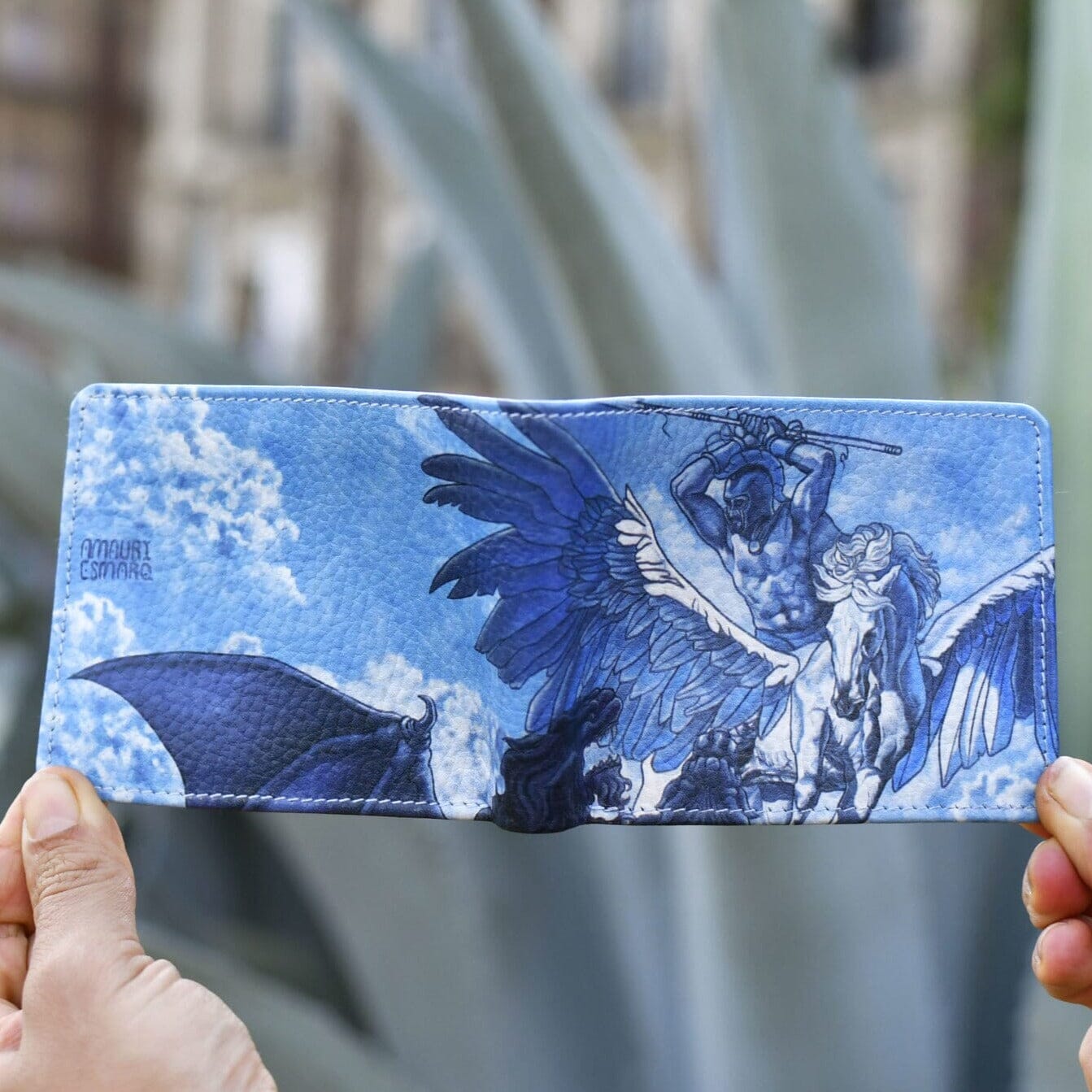 Pegasus Leather Art Wallet Wallet Mother Sierra 