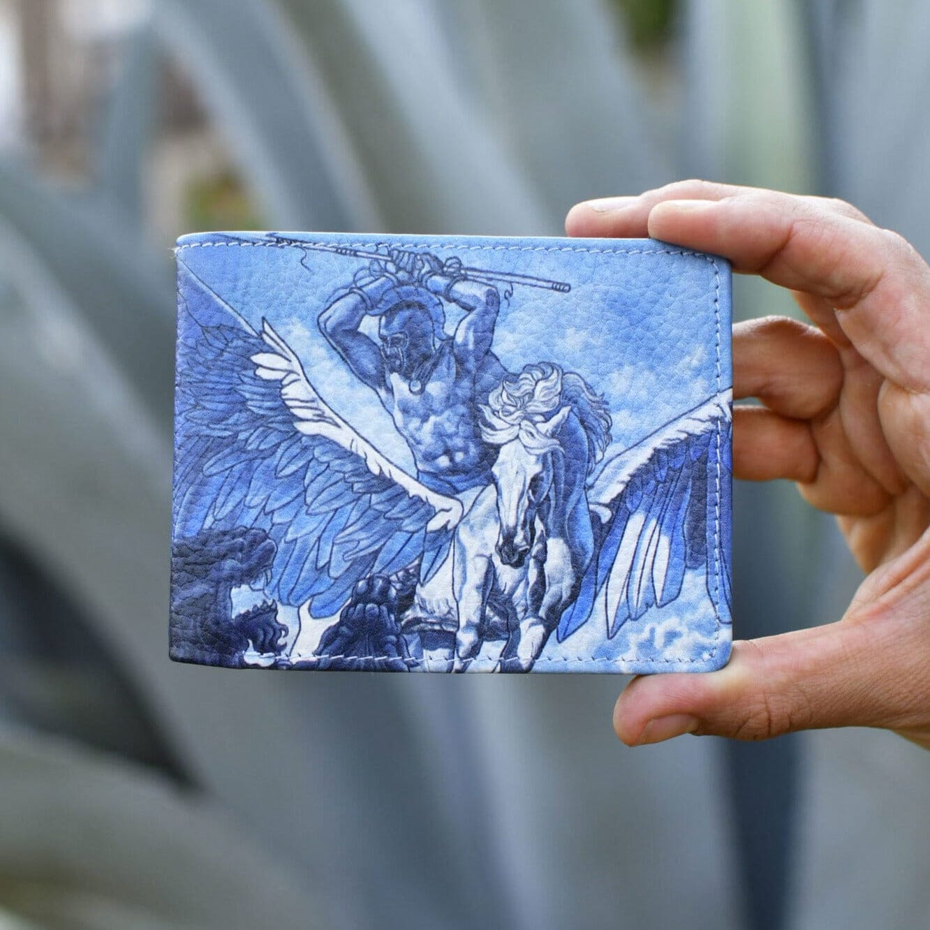 Pegasus Leather Art Wallet Wallet Mother Sierra 
