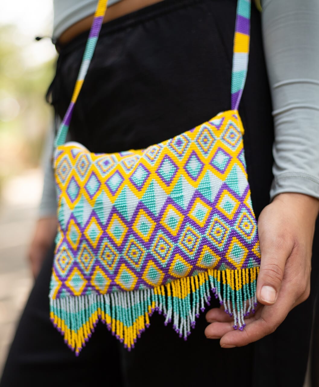 Purple Rain Beaded Purses Mother Sierra 