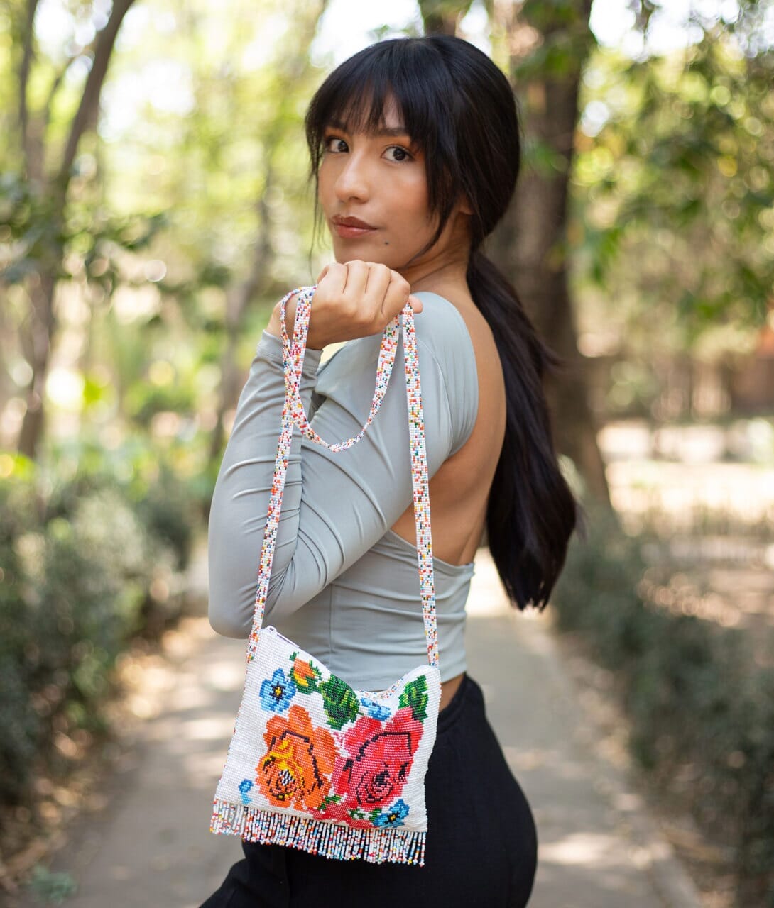 Red Poppies Beaded Purses Mother Sierra 