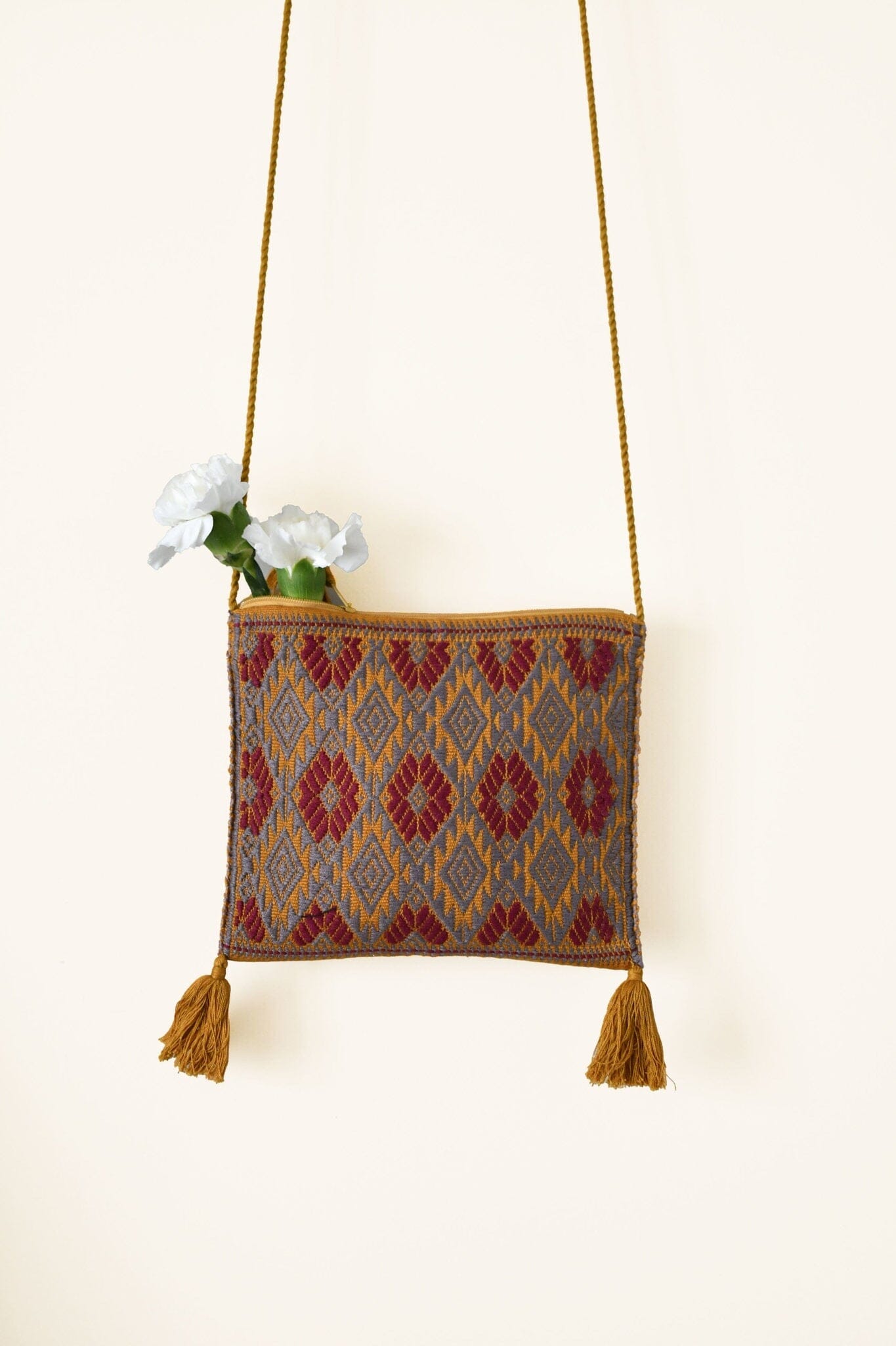 Santa Fe handmade beaded Textile Bag Mother Sierra 