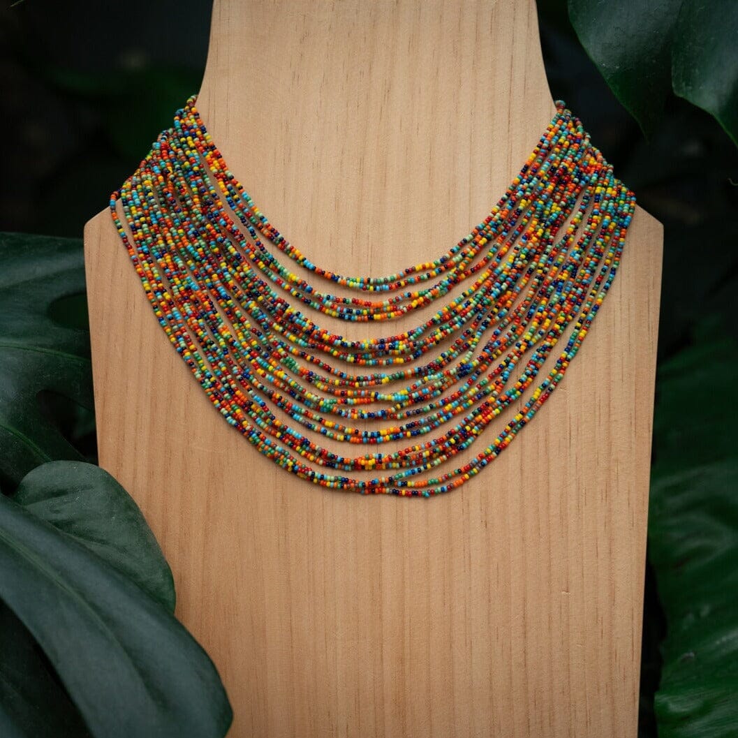 Colorful Sugar and Spice handmade beaded Necklace multi-strand