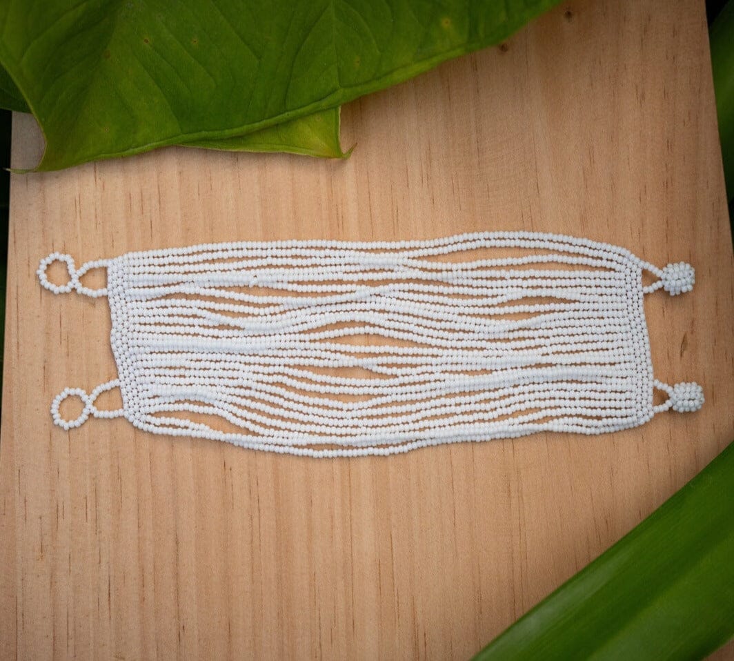 White Whisperer beaded bracelet multi-strand cuff native amerian jewelry Mother Sierra 