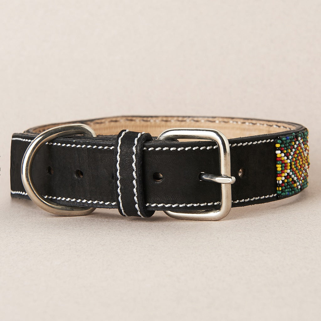 Elegantly Crafted Beaded Cassidy Dog Collar By Mother Sierra
