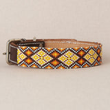 Fabian Dog Collar By Mother Sierra - Beaded Jewelry - Native American Jewelry - Huichol Jewelry
