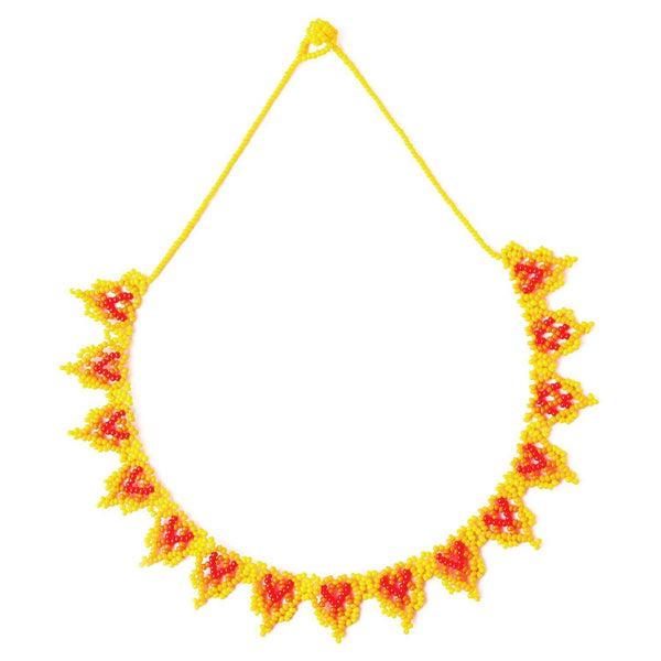Golden Berries By Mother Sierra - Beaded Jewelry - Native American Jewelry - Huichol Jewelry