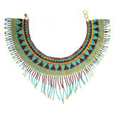 Jade Choker By Mother Sierra - Beaded Jewelry - Native American Jewelry - Huichol Jewelry