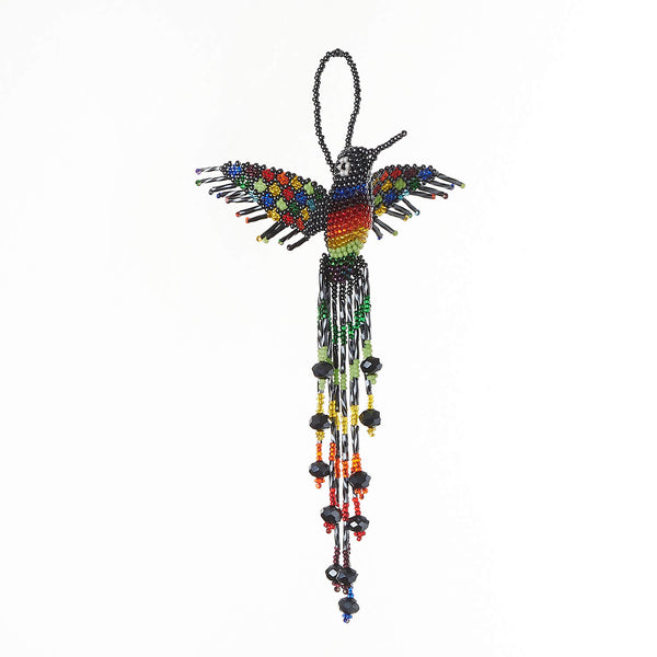 Midnight Hummingbird By Mother Sierra - Beaded Jewelry - Native American Jewelry - Huichol Jewelry