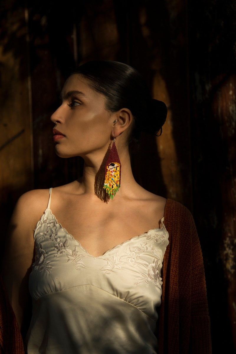The Kiss By Mother Sierra - Beaded Jewelry - Native American Jewelry - Huichol Jewelry