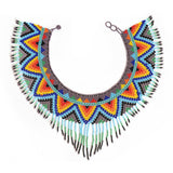 Tribal Choker By Mother Sierra - Beaded Jewelry - Native American Jewelry - Huichol Jewelry