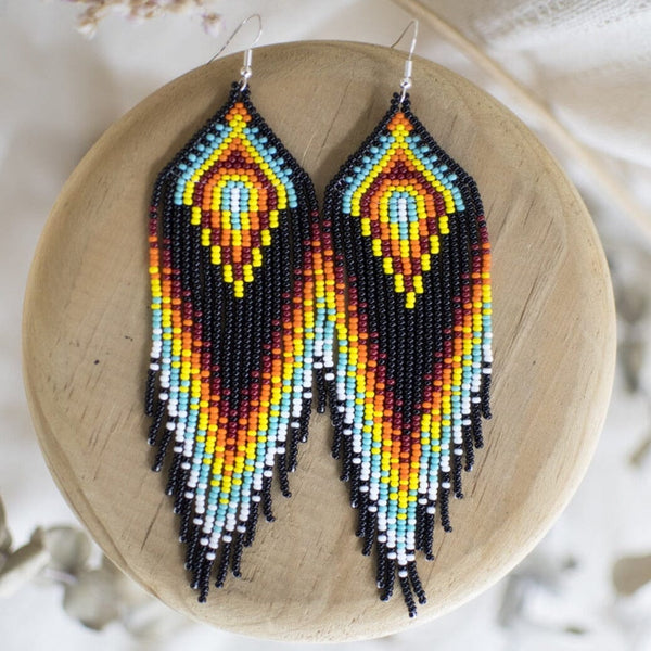 Wildfire By Mother Sierra - Beaded Jewelry - Native American Jewelry - Huichol Jewelry